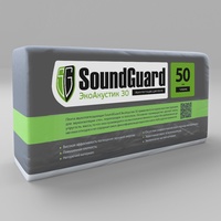 Звукопоглощающая плита SoundGuard Basalt ЭкоАккустик 30 1250x600x50мм 0,15м3/3м2 ; 3,06 кг (4шт/уп)