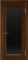 Дверь  модель "Мальта" тон 2 стекло чёрное