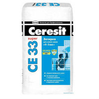 Ceresit СЕ 33 Super затирка для узких швов до 5 мм белая (25 кг)