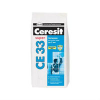 Ceresit СЕ 33 Super затирка для узких швов до 5 мм серая (5 кг)