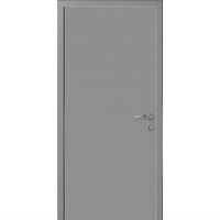Интех Пласт дверь "Капель" гладкая Моноколор (цвет серый 7040)