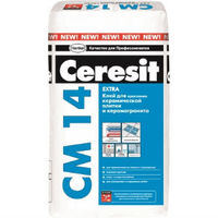 Клей Ceresit CМ 14 Extra для керамической плитки и керамогранита