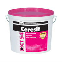 Силикатная краска Ceresit CT54 для внутренних и наружных работ база (15 л)