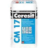 Высокоэластичный клей Ceresit СМ 17 для плитки для наружных и внутренних работ