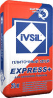 Быстротвердеющий клей для плитки  IVSIL EXPRESS+ / ИВСИЛ ЭКСПРЕСС плюс
