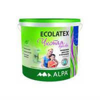 ALPA  ECO Экологичная латексная краска для стен и потолков ECOLATEX (9 л) 