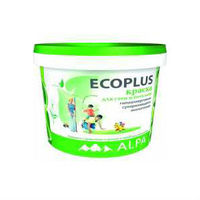 ALPA ECO Гипоаллергенная латексная краска для стен и потолков ECOPLUS  (2 л)